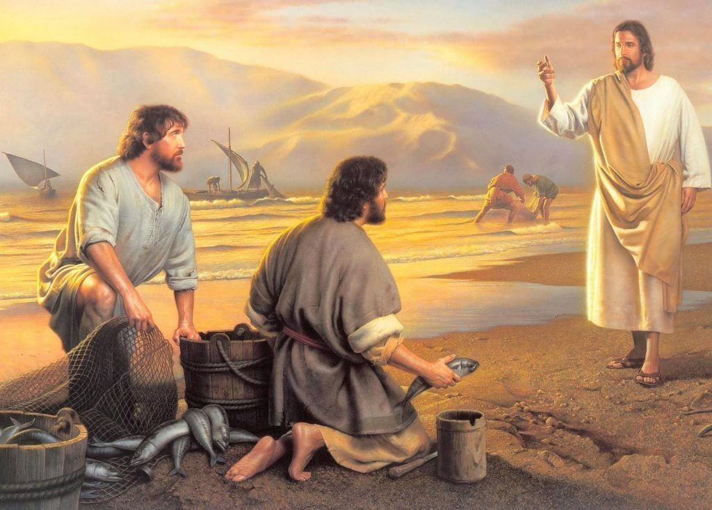 Jesus calls Simon and Andrew